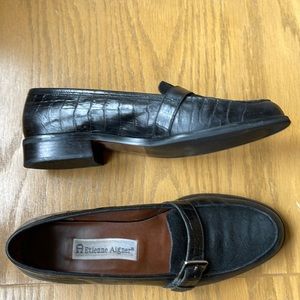 Etienne Aigner black Carver slip on